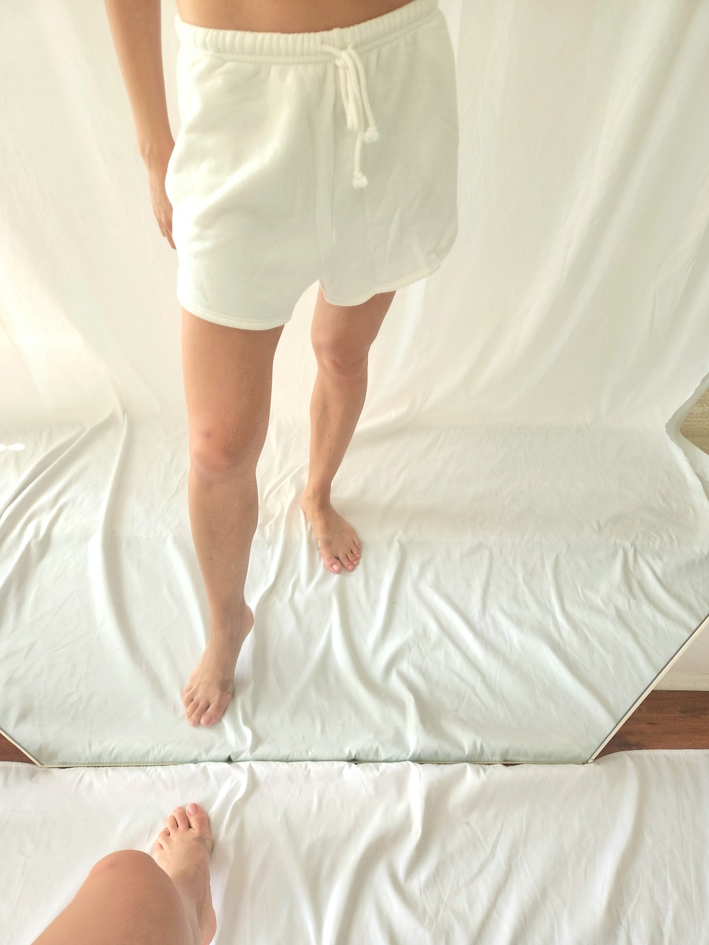XiRENA White Drawstring Lounge Shorts